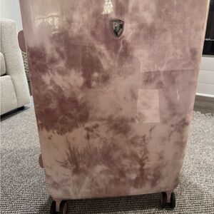 Pink Tie-Dye Hard Shell Travel Suitcase large 30